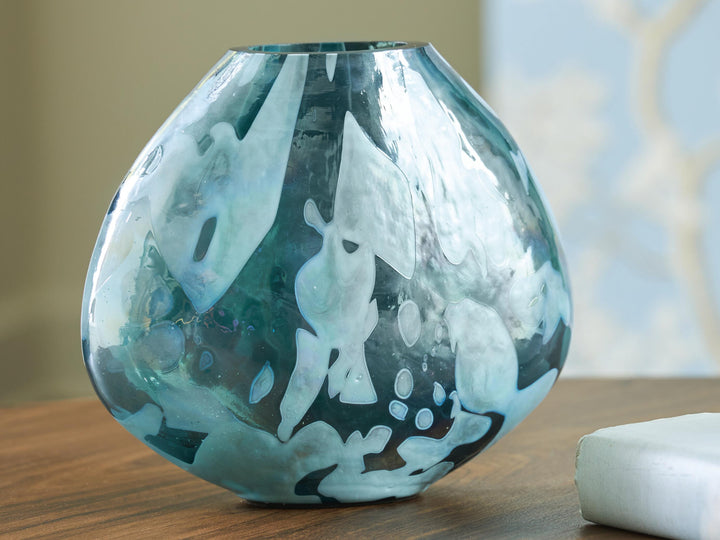 Cartshaw Vase - Iridescent Teal (2)