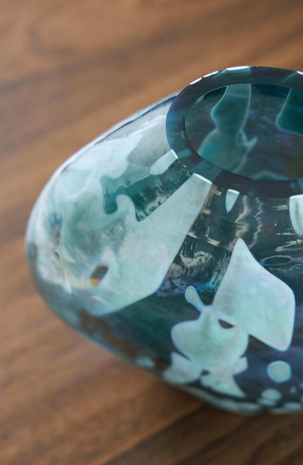 Cartshaw Vase - Iridescent Teal (3)