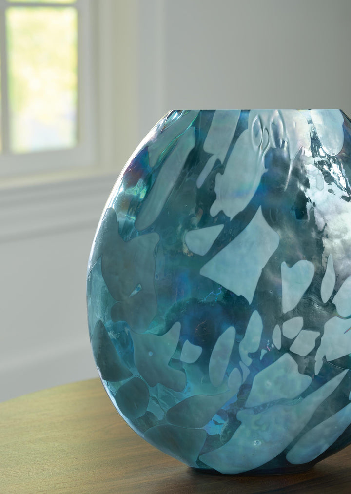 Cartshaw Vase - Iridescent Teal (3)