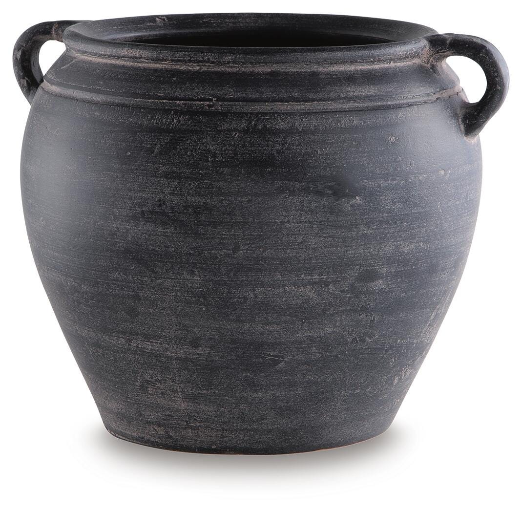 Meadie Vase - Distressed Black (1)