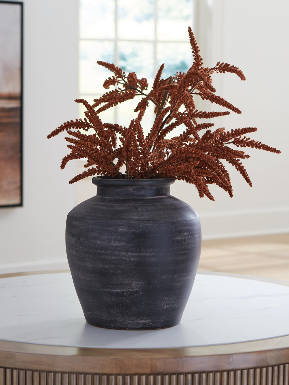 Meadie Vase - Distressed Black (2)