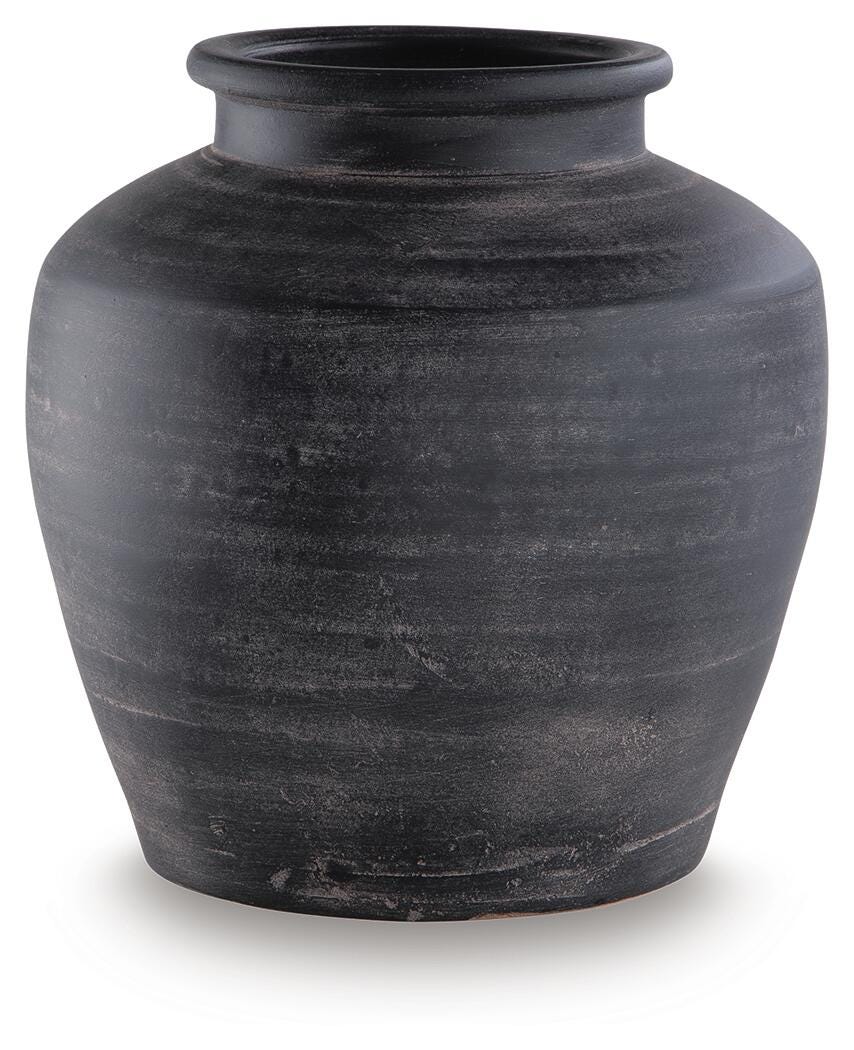 Meadie Vase - Distressed Black (1)