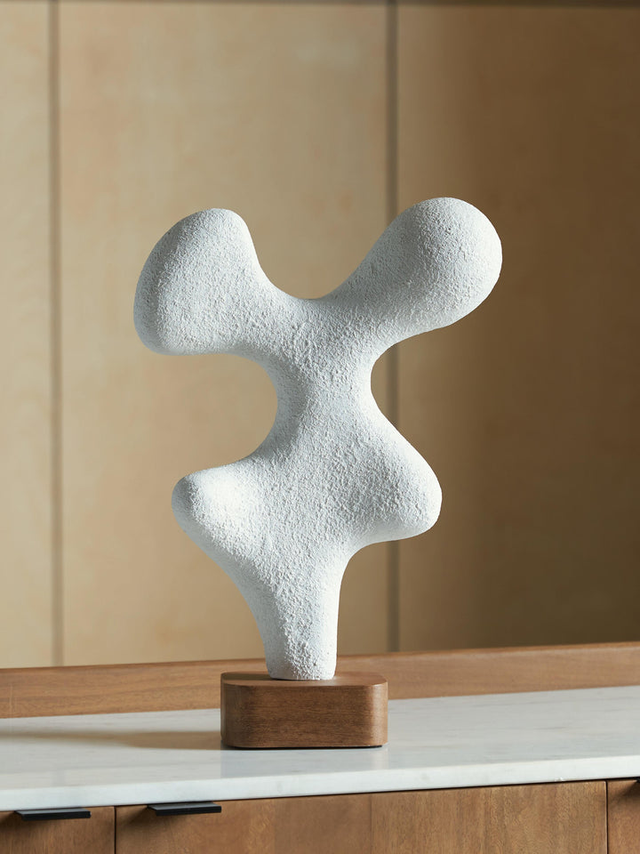 Lavarsen Sculpture - White/Brown (2)