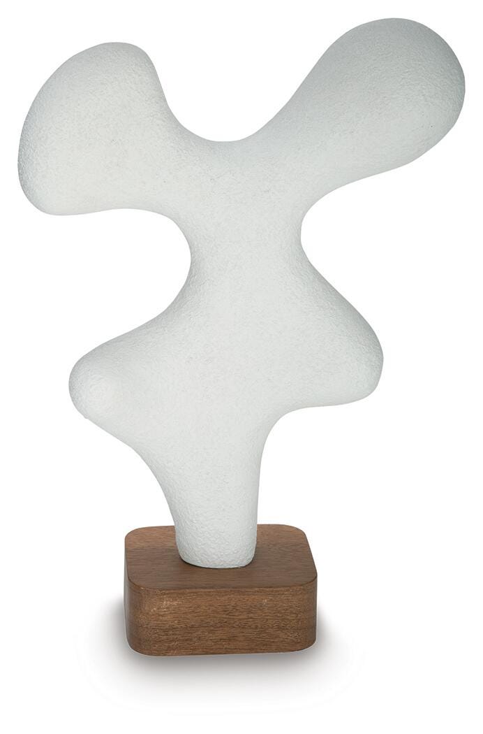 Lavarsen Sculpture - White/Brown (1)