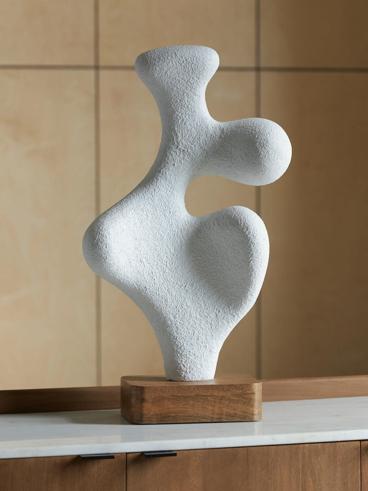 Lavarsen Sculpture - White/Brown (2)