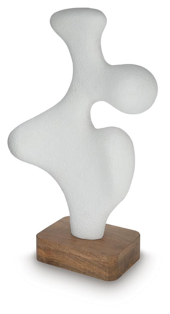 Lavarsen Sculpture - White/Brown (3)