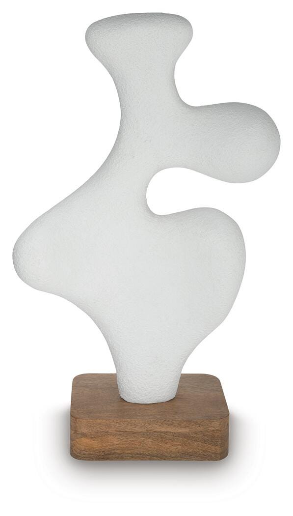 Lavarsen Sculpture - White/Brown (1)