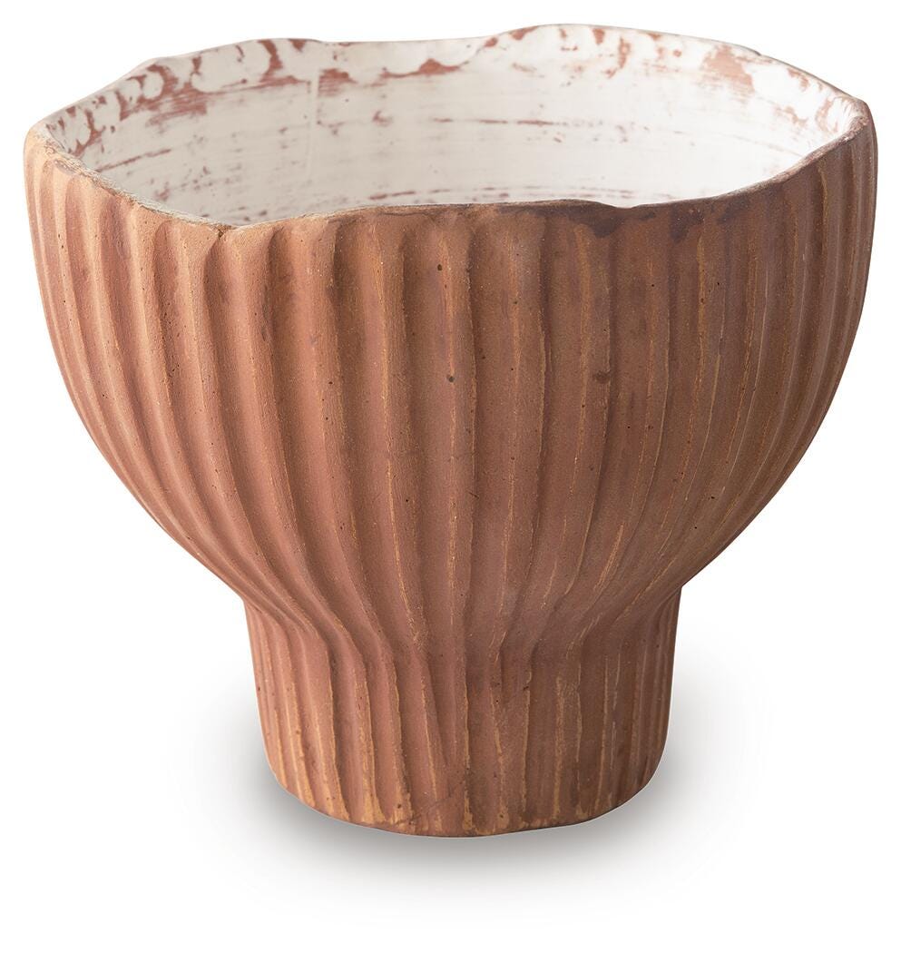 Orban Vase - Sienna/White (1)