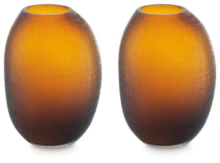 Embersen Vase (Set of 2) - Amber (1)