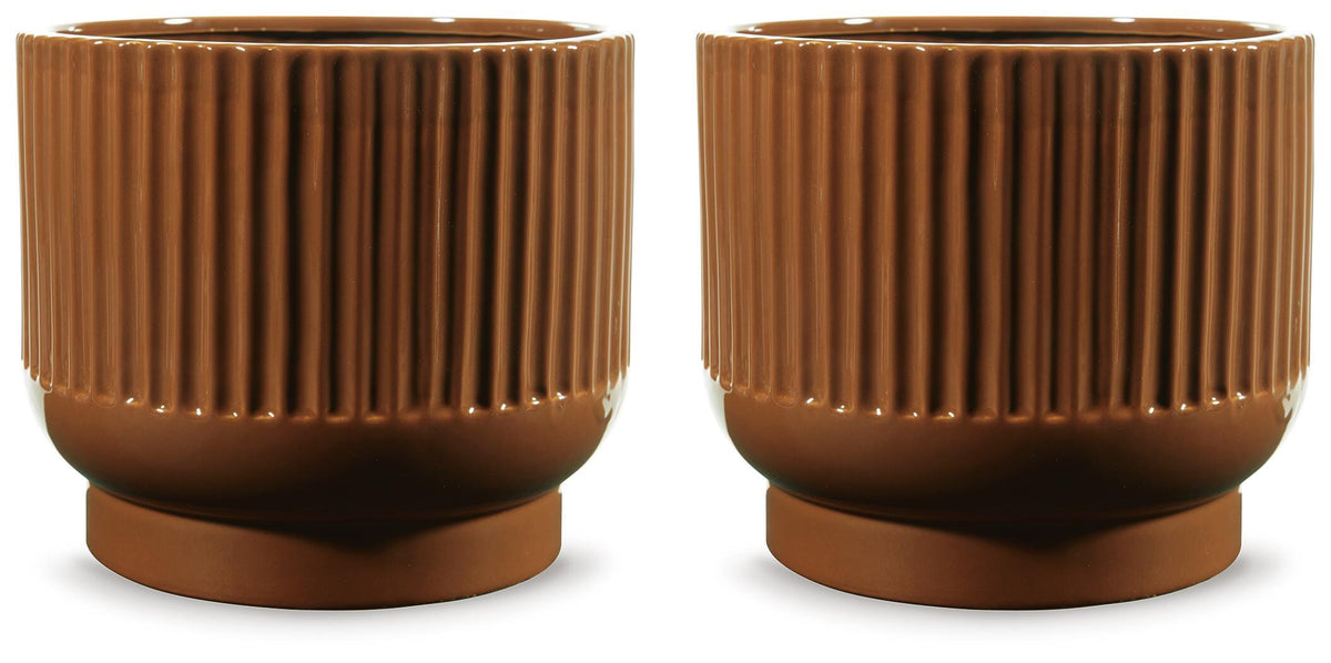 Avalyah Vase (Set of 2) - Burnt Umber (1)
