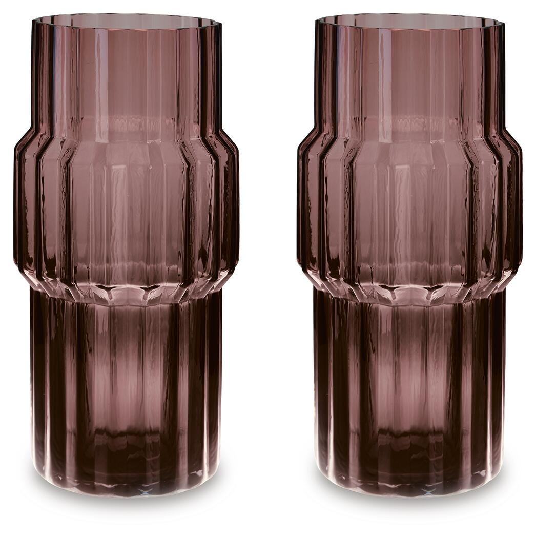 Dorlow Vase (Set of 2) - Mauve (1)