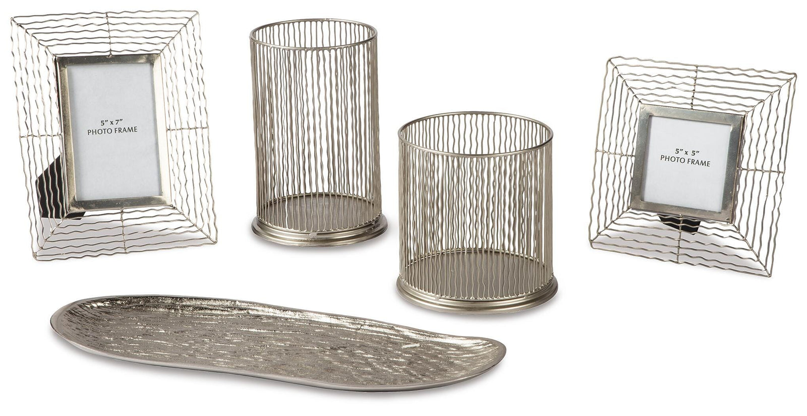 Dympna Accessory Set (Set of 5) - Pearl Silver (1)