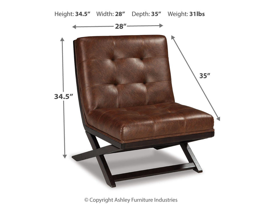 Sidewinder Accent Chair - Dark Brown (4)