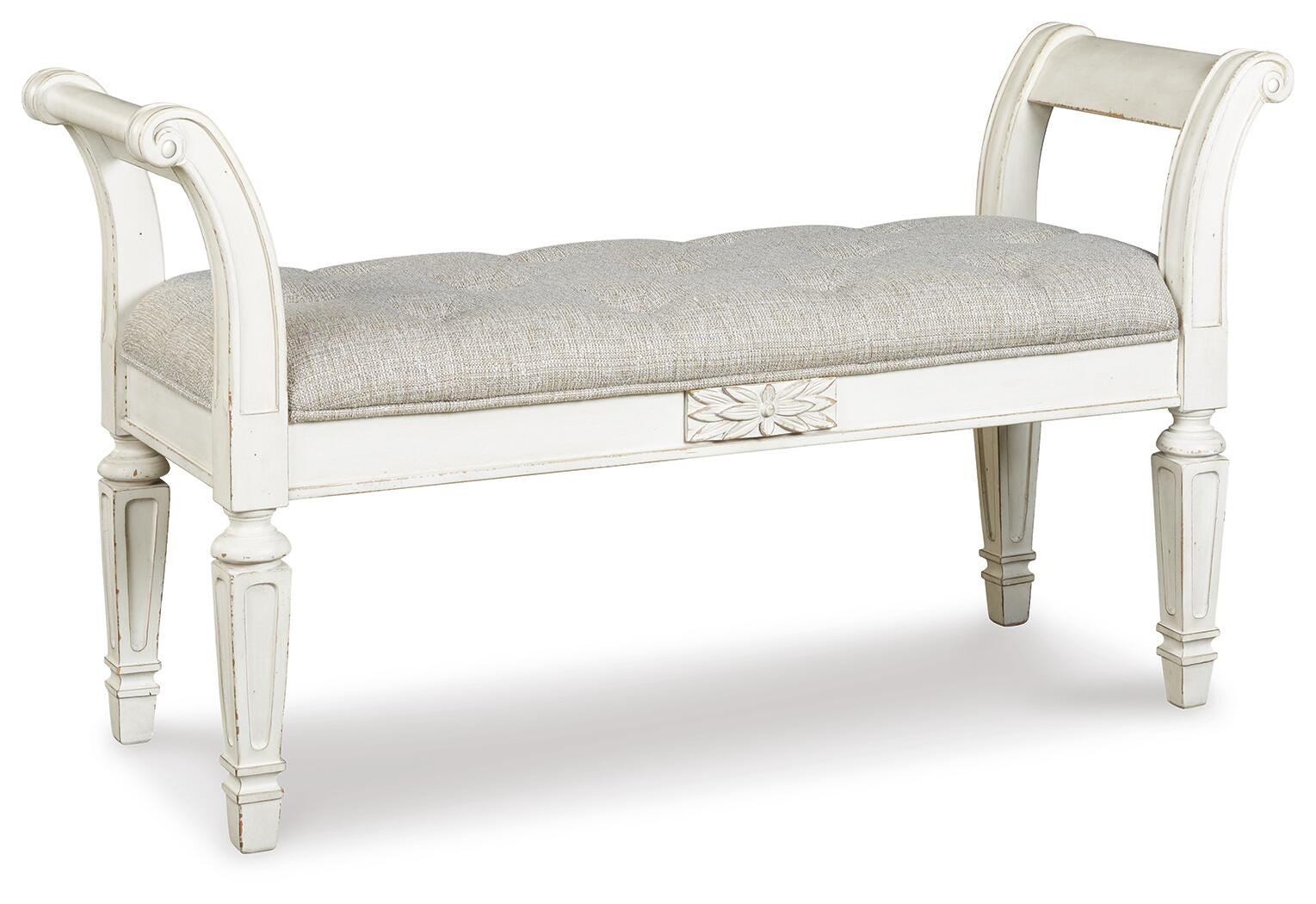Realyn Accent Bench - White (1)