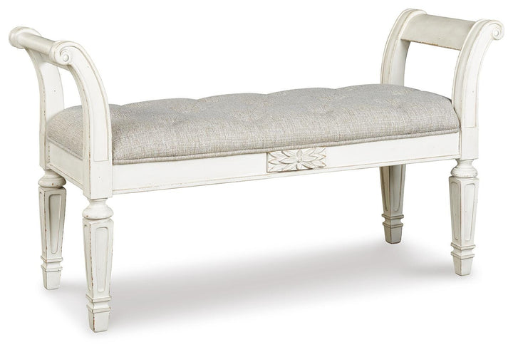 Realyn Accent Bench - White (1)