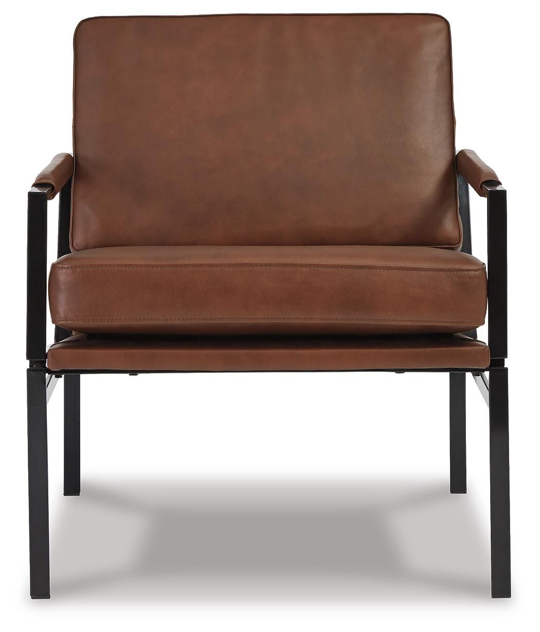 Puckman Accent Chair - Brown/Silver Finish (6)
