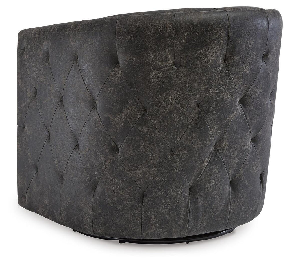 Brentlow Swivel Accent Chair - Black (6)