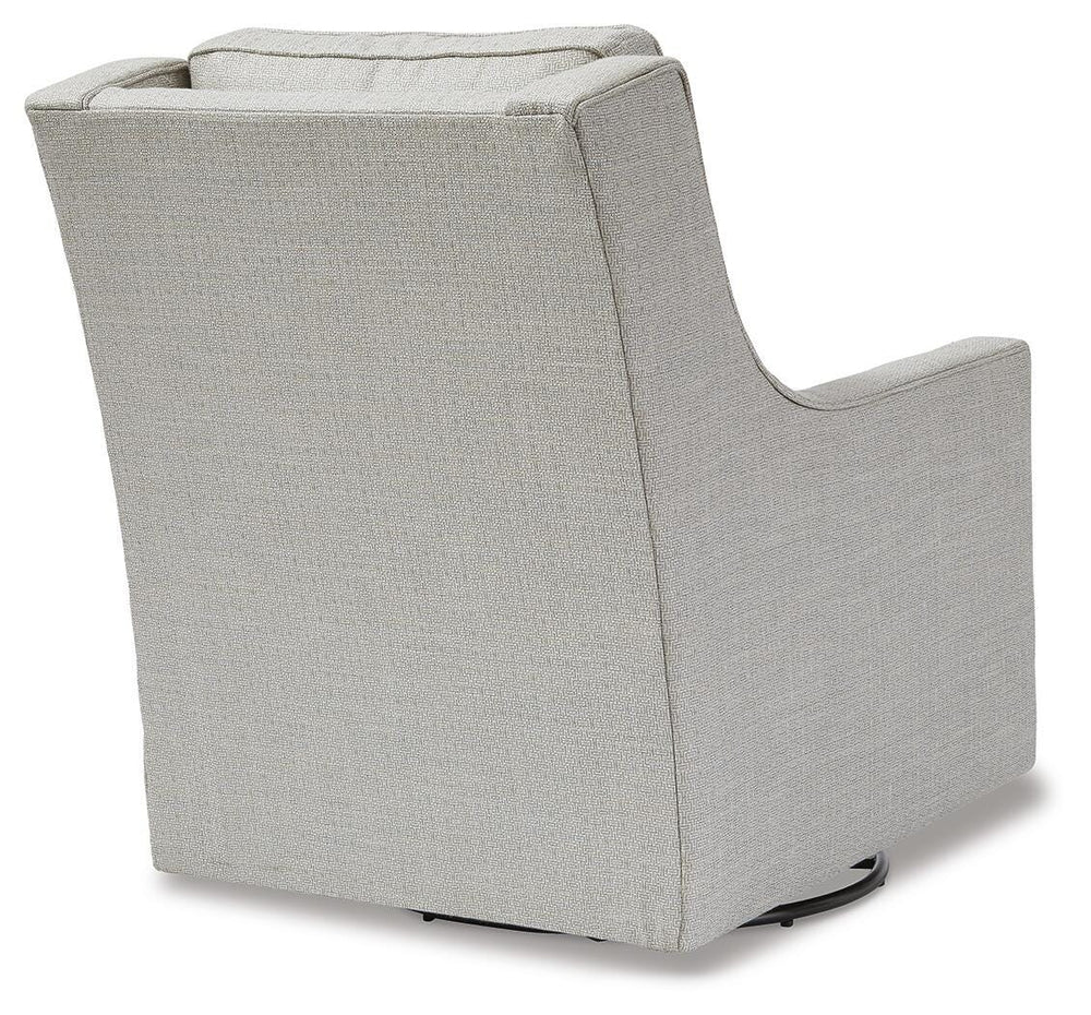 Kambria Swivel Glider Accent Chair - Beige (5)