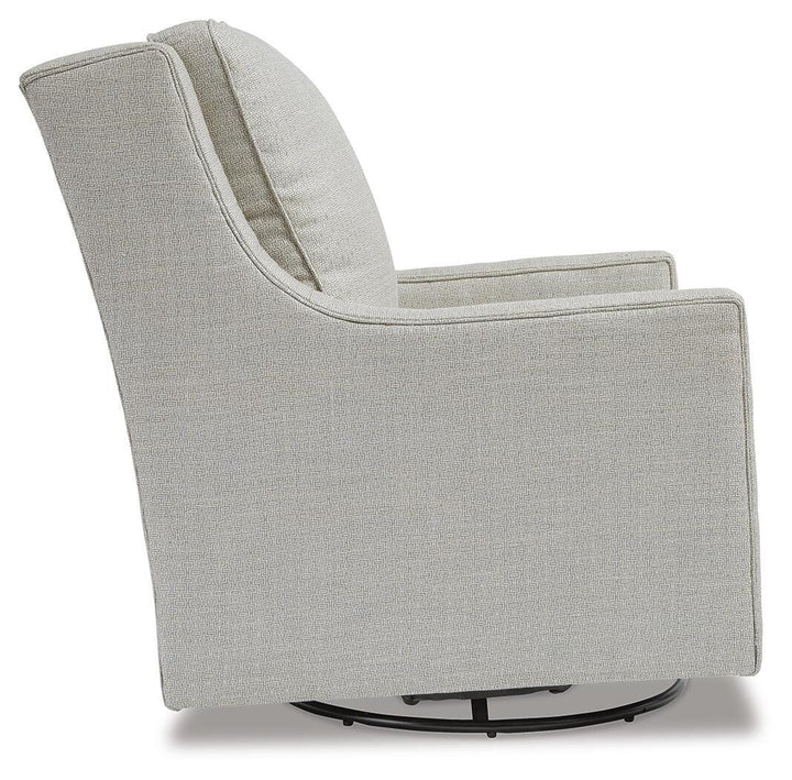 Kambria Swivel Glider Accent Chair - Beige (3)