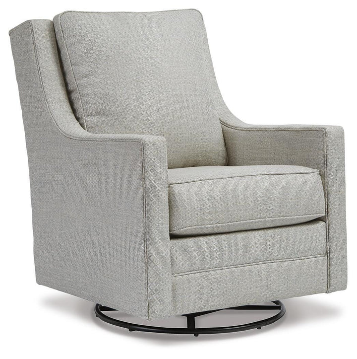 Kambria Swivel Glider Accent Chair - Beige (1)