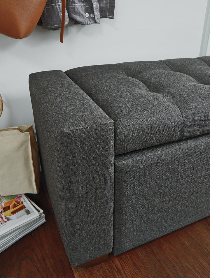 Cortwell Storage Bench - Gray (8)