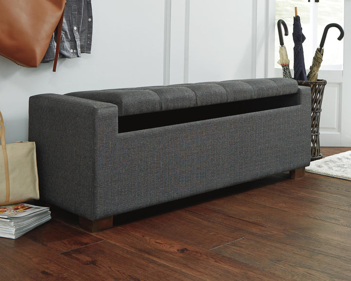 Cortwell Storage Bench - Gray (7)