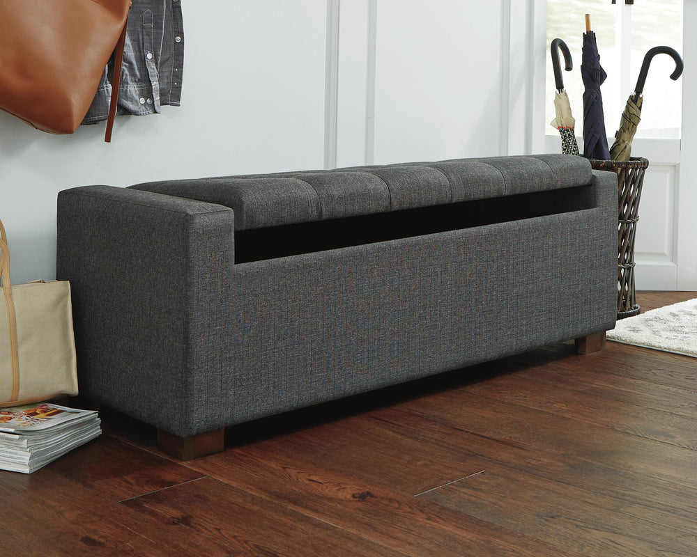 Cortwell Storage Bench - Gray (7)