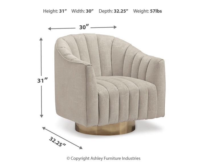 Penzlin Accent Chair - Pearl Silver (7)