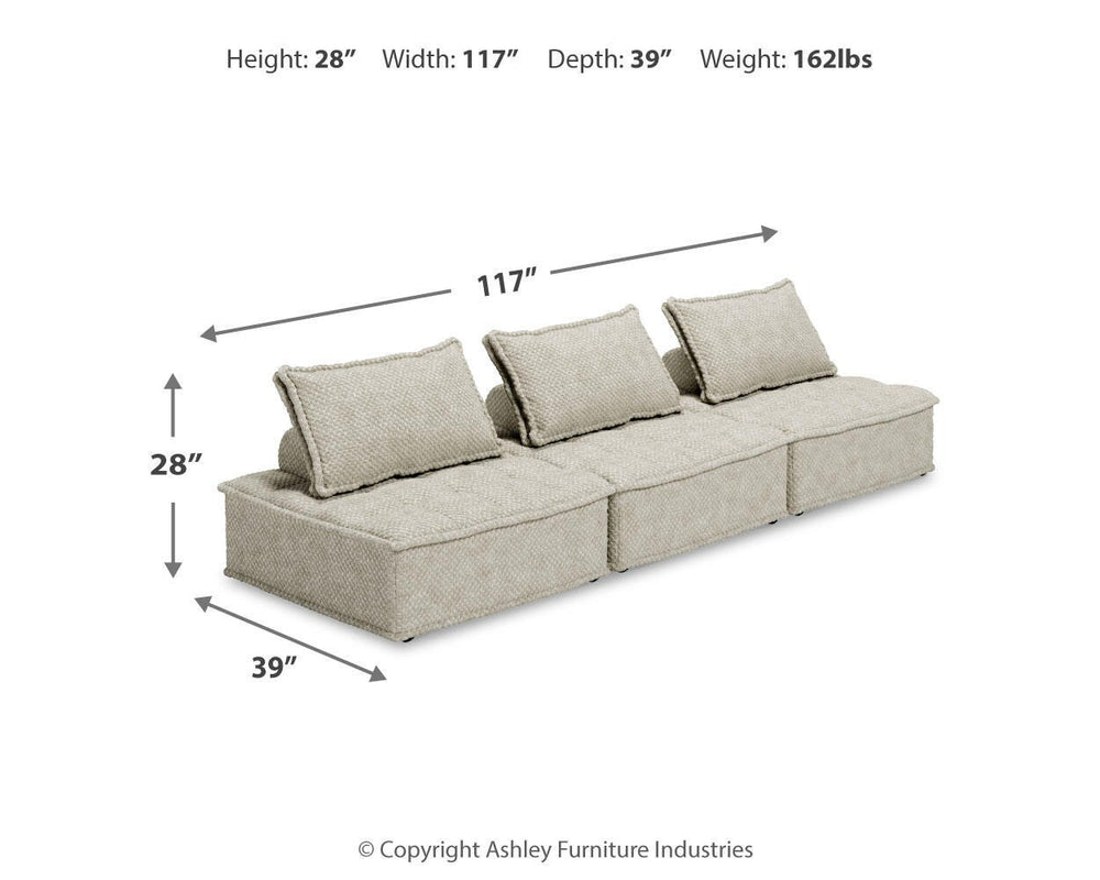 Bales 3-Piece Modular Seating - Light Brown (12)