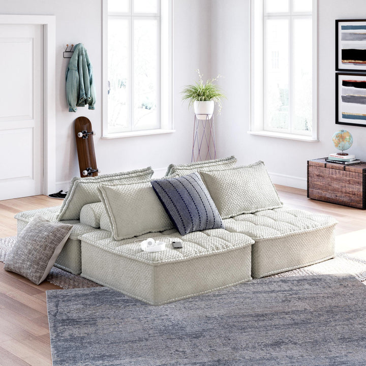 Bales 4-Piece Modular Seating - Light Brown (9)
