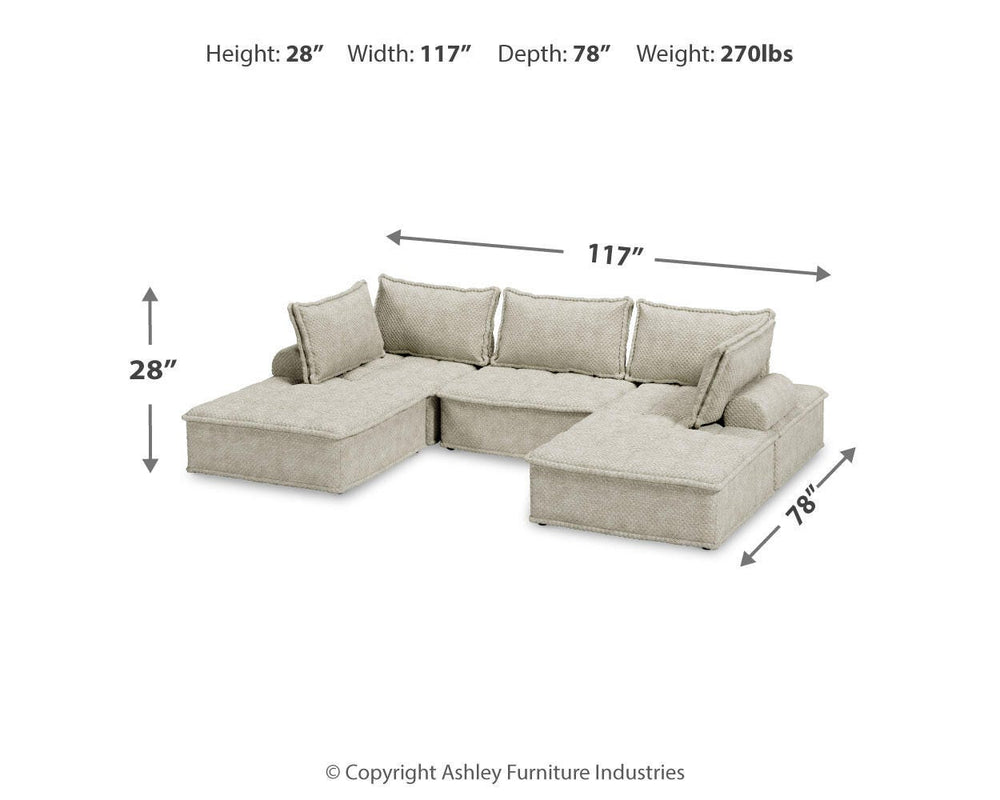 Bales 5-Piece Modular Seating - Light Brown (14)