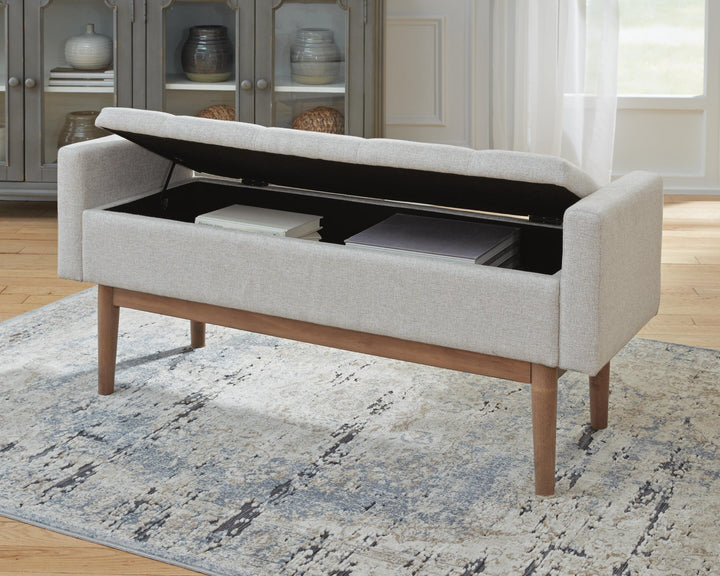 Briarson Storage Bench - Beige (5)