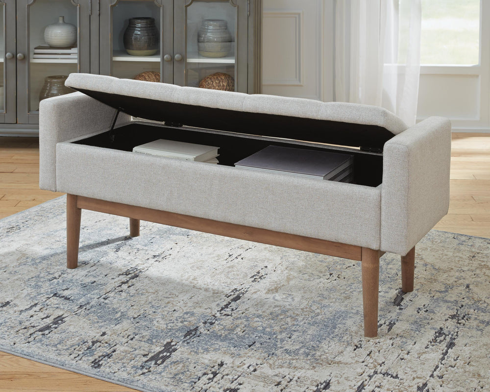 Briarson Storage Bench - Beige (5)