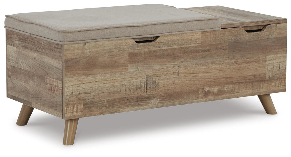 Gerdanet Storage Bench - Beige (5)