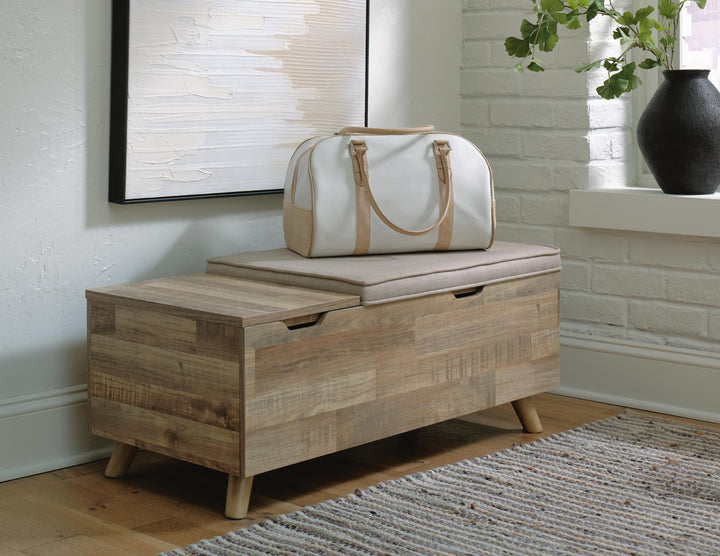Gerdanet Storage Bench - Beige (2)