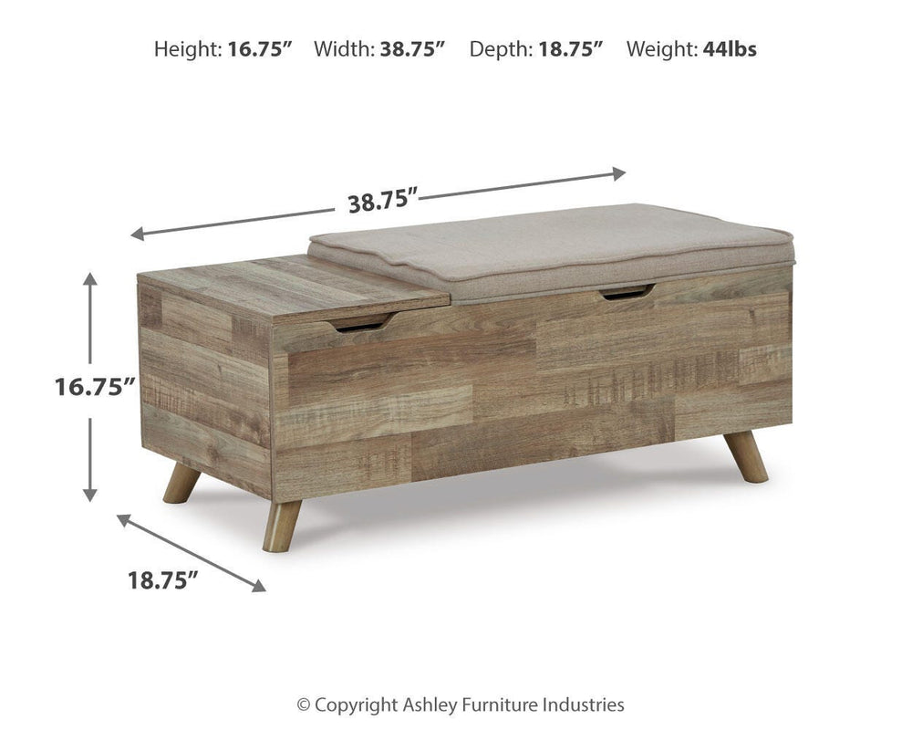 Gerdanet Storage Bench - Beige (8)