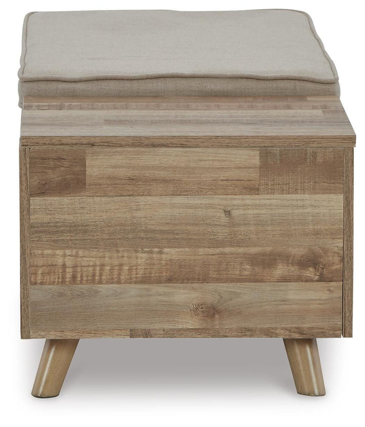 Gerdanet Storage Bench - Beige (4)