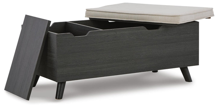Yarlow Storage Bench - Dark Gray (3)
