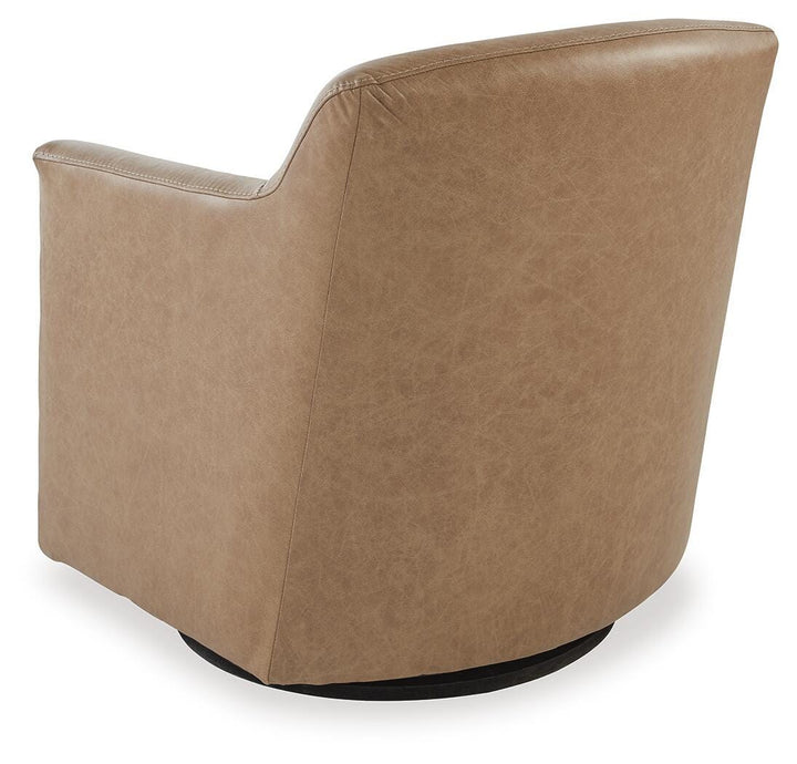 Bradney Swivel Accent Chair - Light Brown (5)