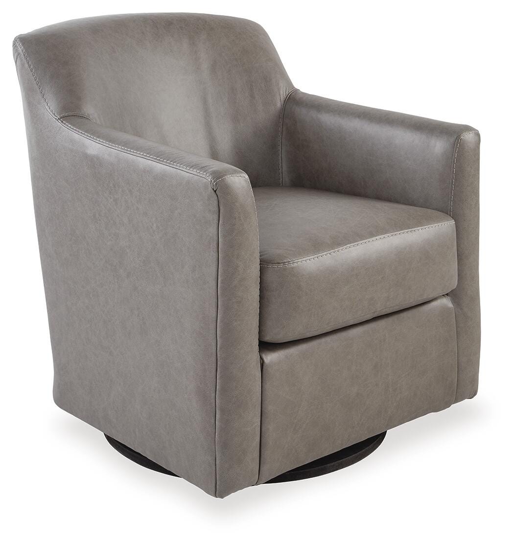Bradney Swivel Accent Chair - Dark Gray (1)