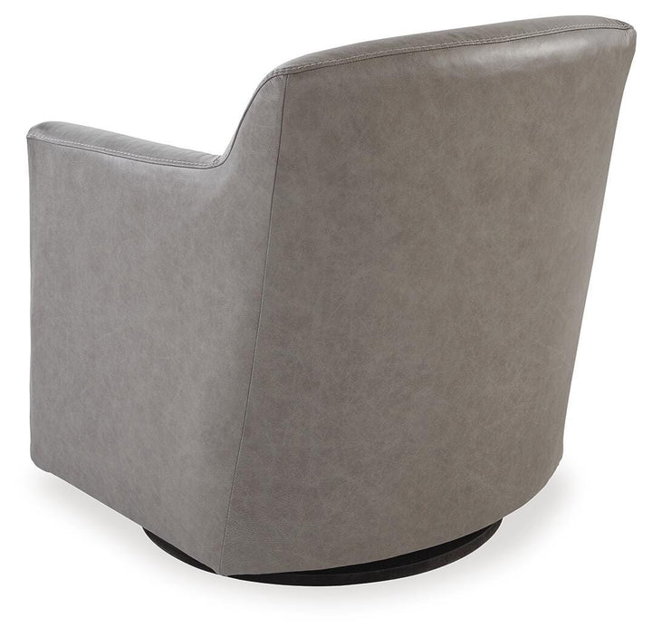 Bradney Swivel Accent Chair - Dark Gray (5)