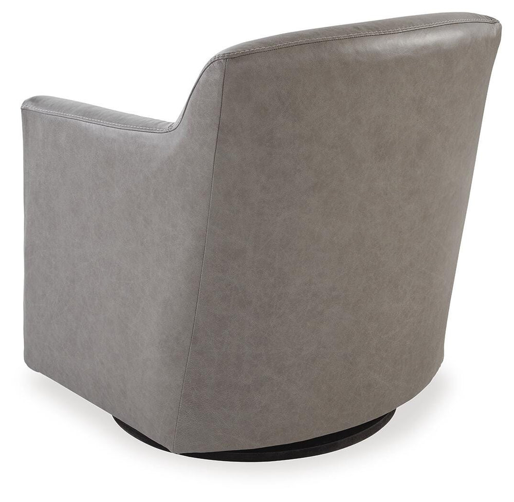 Bradney Swivel Accent Chair - Dark Gray (5)