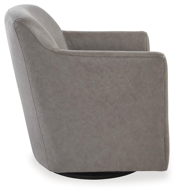 Bradney Swivel Accent Chair - Dark Gray (4)