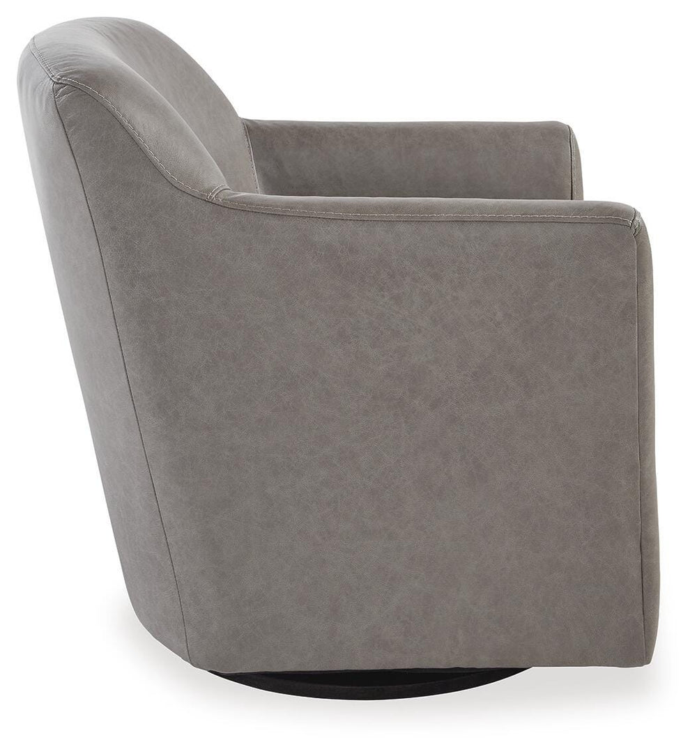 Bradney Swivel Accent Chair - Dark Gray (4)