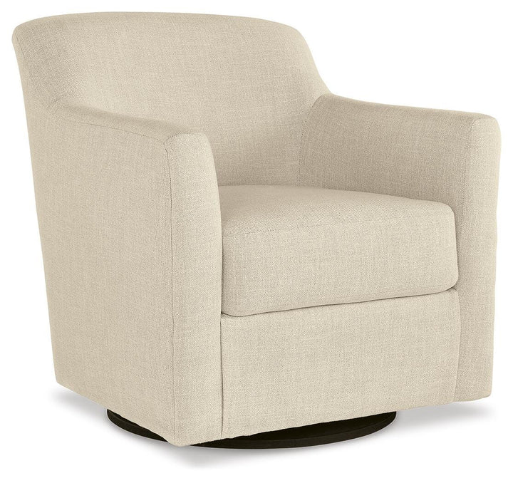 Bradney Swivel Accent Chair - Beige (1)