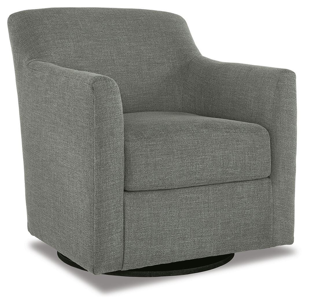 Bradney Swivel Accent Chair - Gray (1)