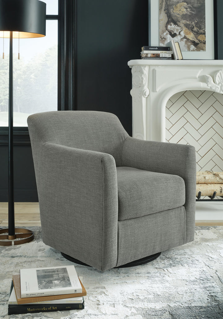 Bradney Swivel Accent Chair - Gray (2)