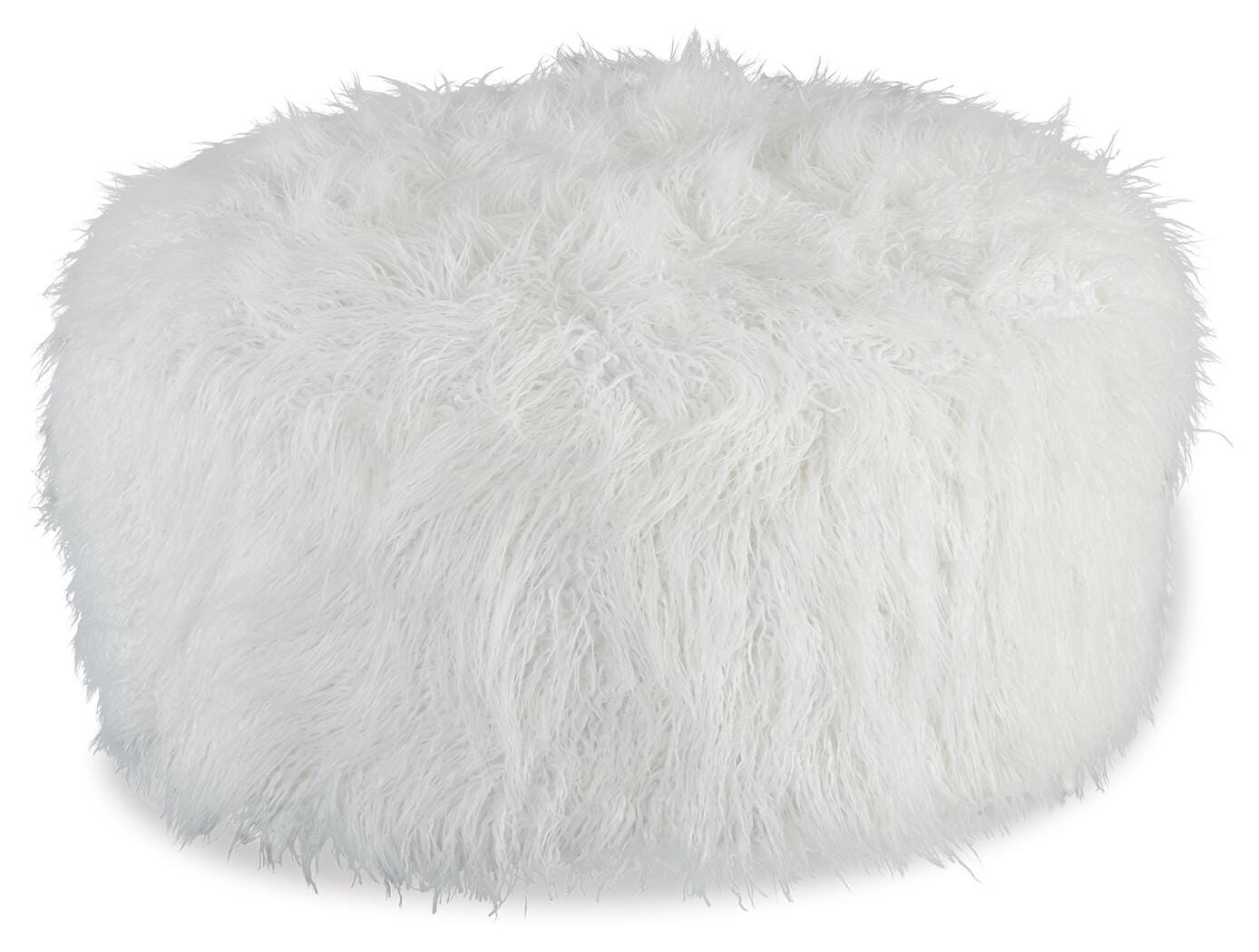 Galice Oversized Accent Ottoman - White (1)