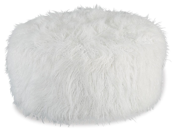 Galice Oversized Accent Ottoman - White (1)