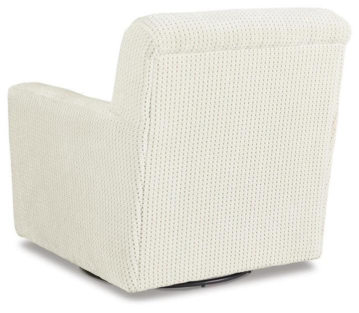 Herstow Swivel Glider Accent Chair - White (5)